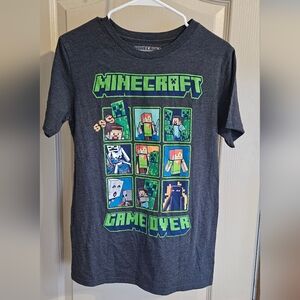 Minecraft Game Over Graphic T Shirt Kids XL